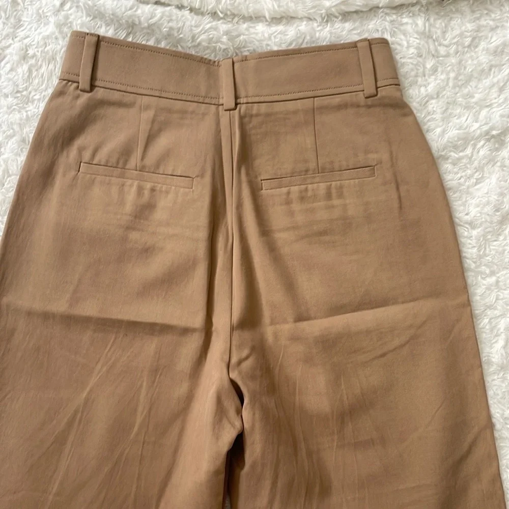 Everlane Stylish Tan Wide-Leg Pants